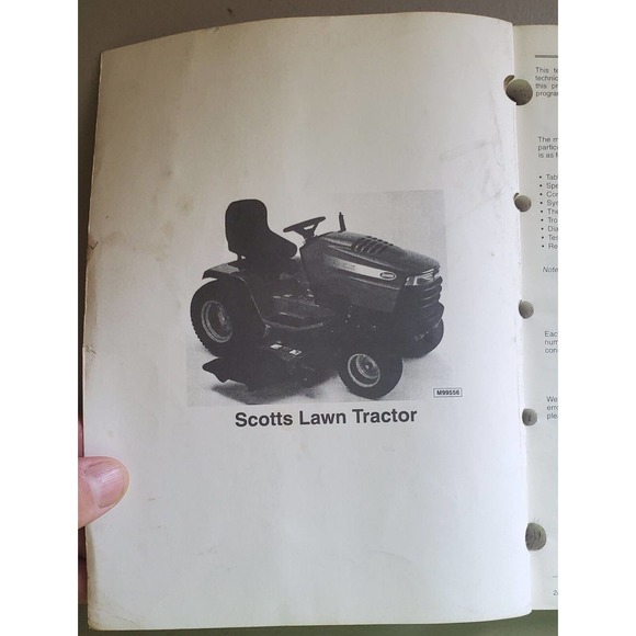 John Deere Scotts Lawn Tractors TM1776 Technical Manual - Picture 2 of 5